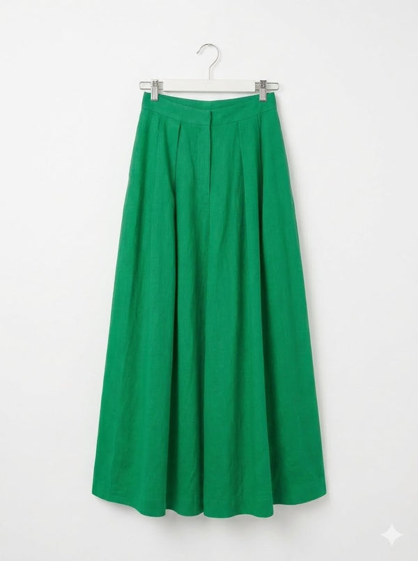 Paraiso Green Palazzo Pants and Crop Top.