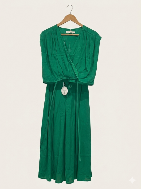Paraiso Green Palazzo Pants and Crop Top.