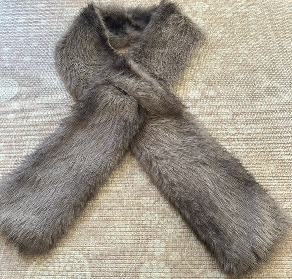 DEA the Label Arctic Fox Brown Faux Fur Scarf