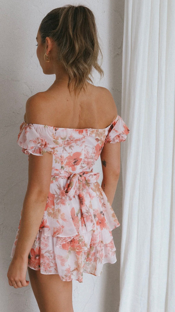Angel Biba Floral Short Romper - size 12
